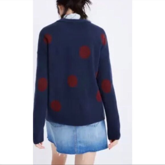 Madewell Jenna dot cozy sweater xxs - Picture 2 of 10